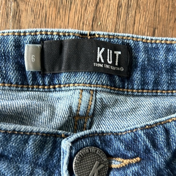Kut from the Kloth Women’s Jean Shorts Blue Size 6 - Picture 3 of 8